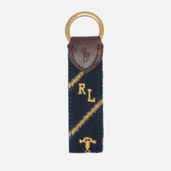 Брелок для ключей Polo Ralph Lauren Equestrian Needlepoint Navy/Yellow