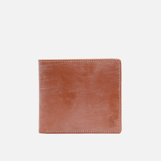 Кошелек Polo Ralph Lauren Bridle Leather Billfold Small Saddle