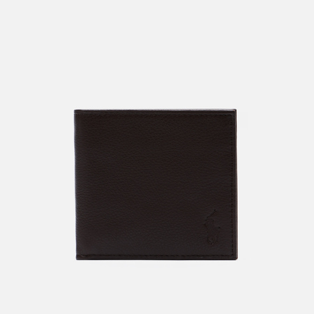 Кошельки  Brandshop Кошелек Polo Ralph Lauren Pebbled Leather Billfold, цвет коричневый