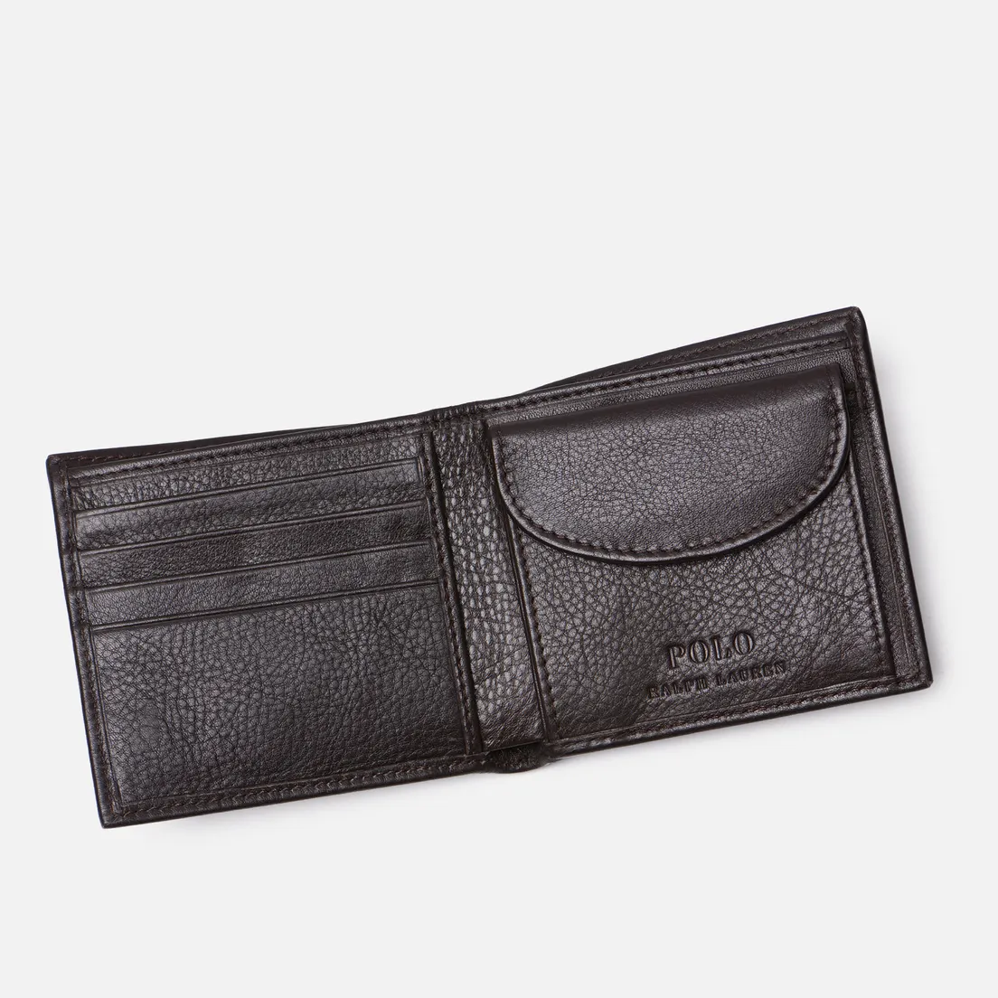 Polo Ralph Lauren Кошелек Pebbled Leather Billfold Coin