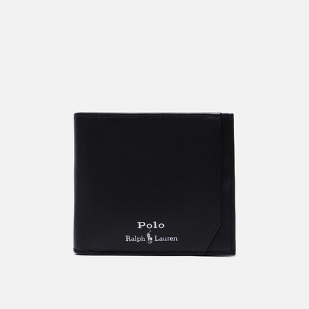 Кошельки Кошелек Polo Ralph Lauren Smooth Leather Billfold, цвет чёрный