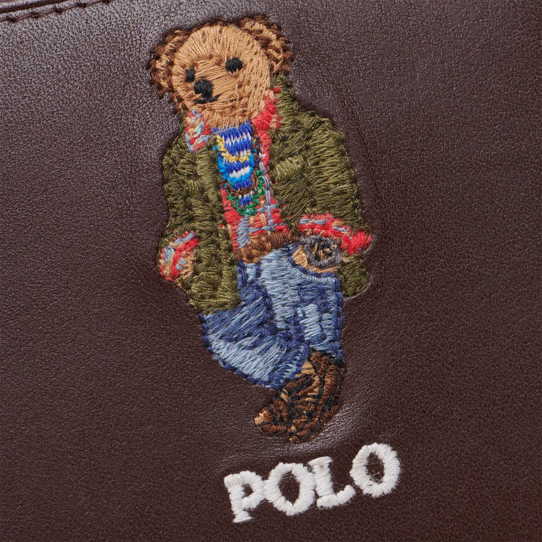 Polo Ralph Lauren Держатель для карт Polo Bear Embroidered Leather