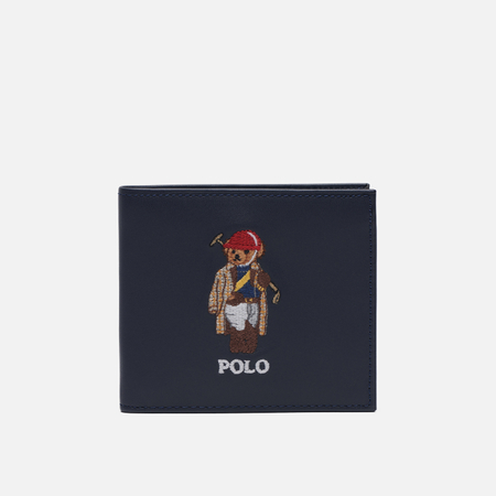 Кошелек Polo Ralph Lauren Billfold Medium Seasonal Bear, цвет синий
