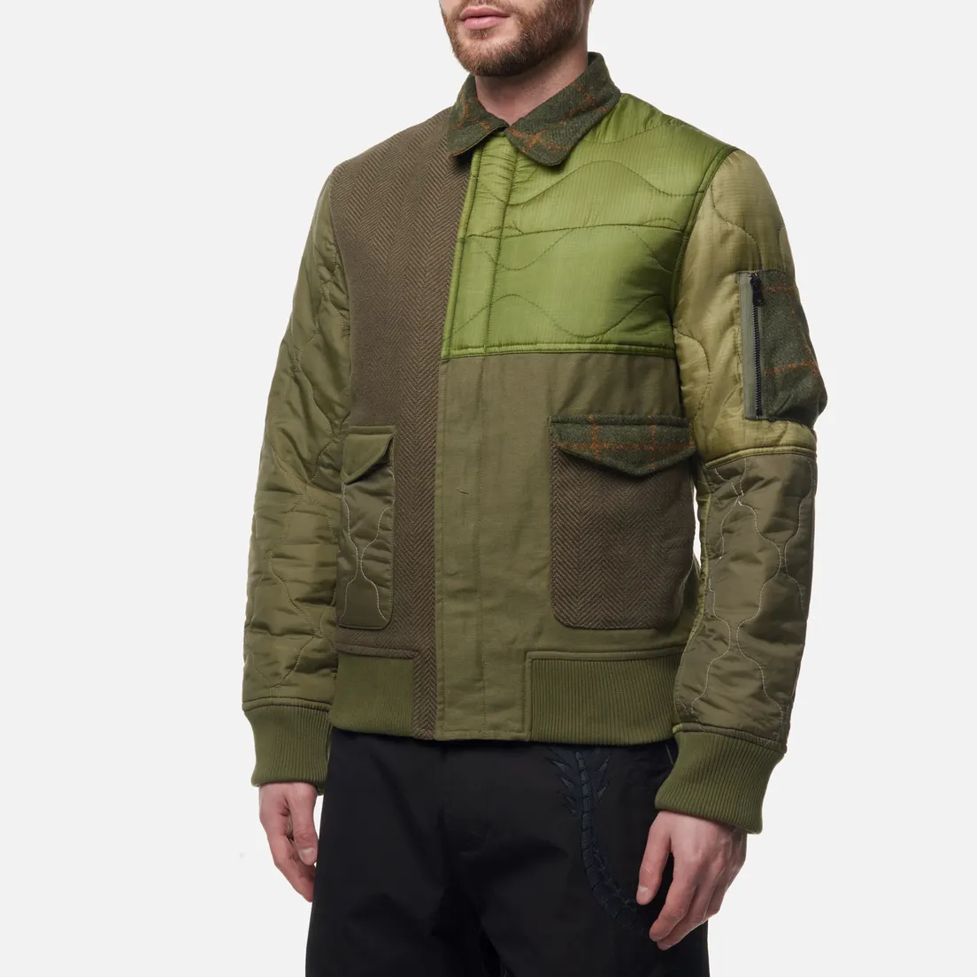 maharishi Мужская куртка бомбер Upcycled A2 Flight