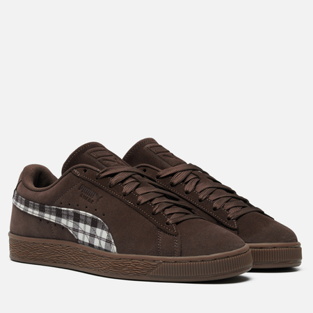 Кроссовки Puma Suede Patch, цвет коричневый, размер 38 EU