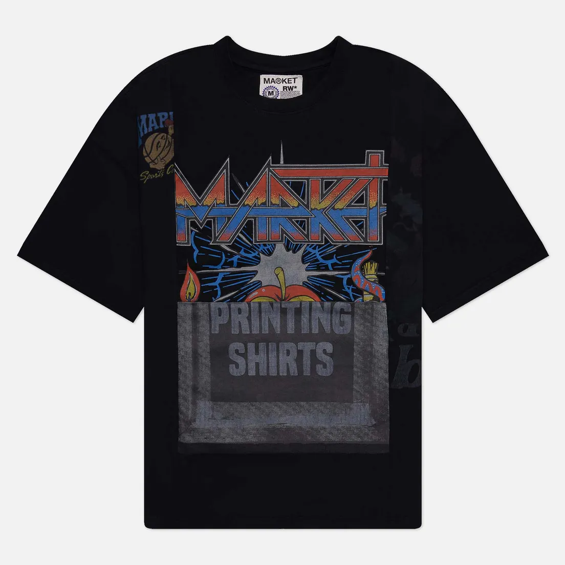 MARKET Мужская футболка Reverse Weave 6 Panel Rework 1