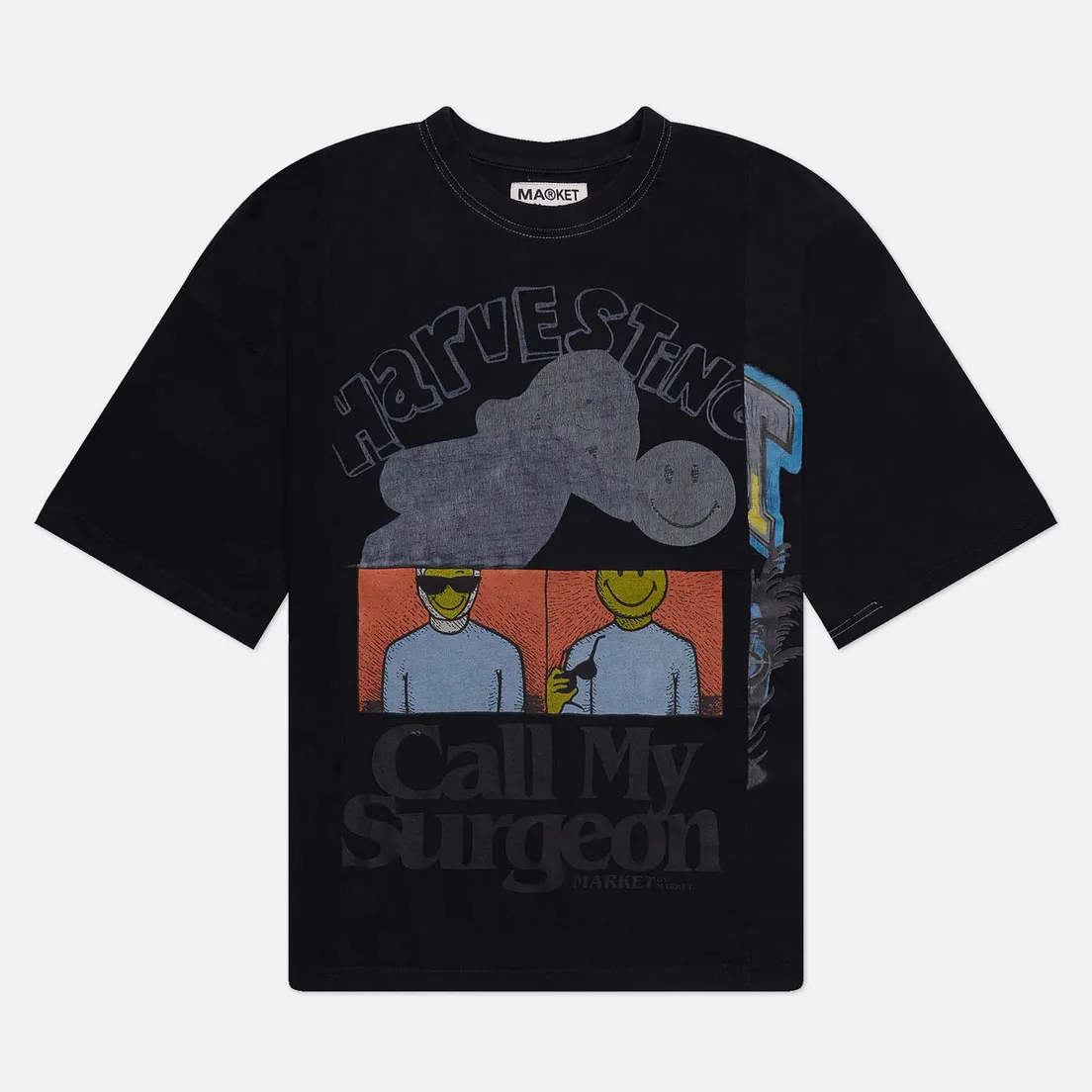 MARKET Мужская футболка Reverse Weave 6 Panel Rework 10