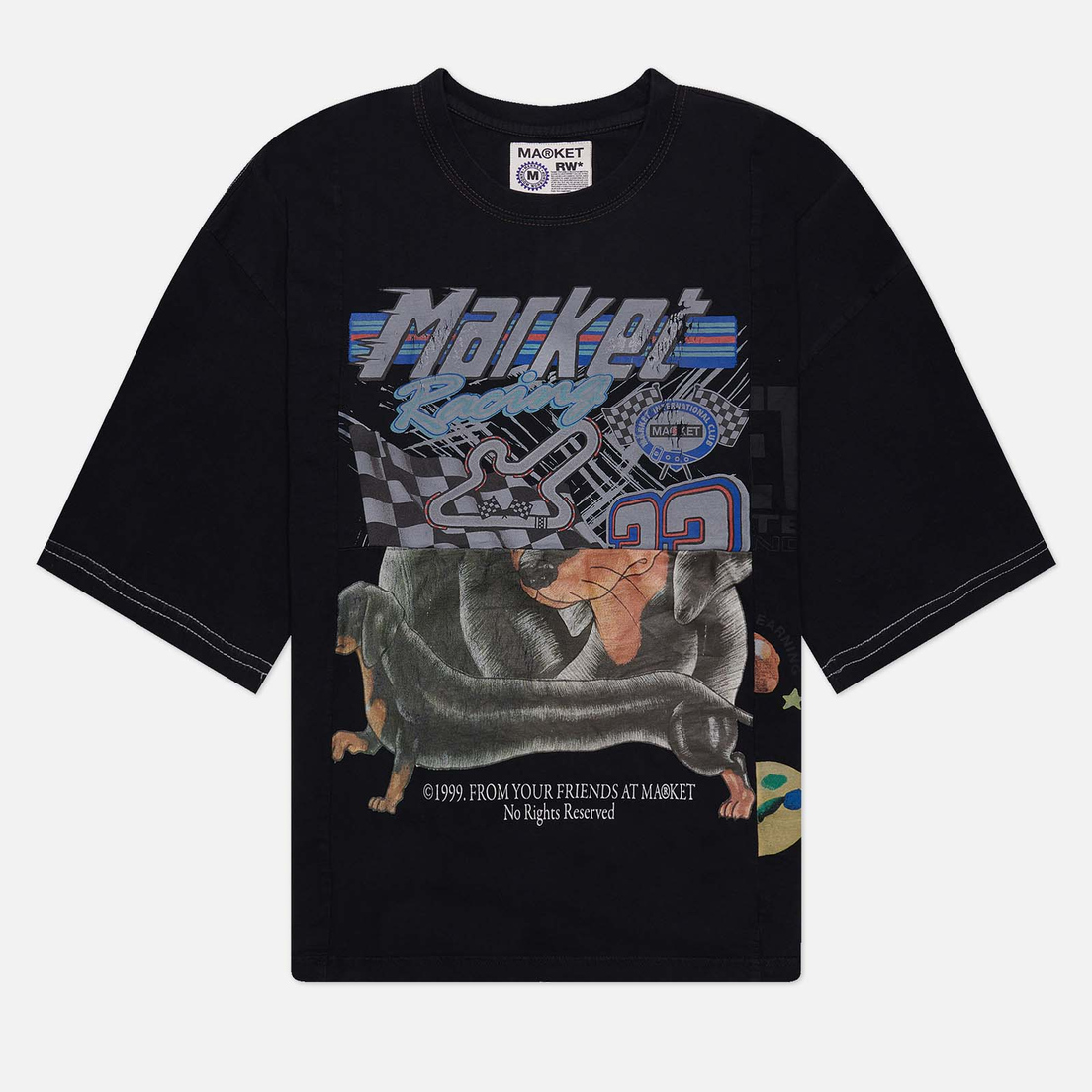 MARKET Мужская футболка Reverse Weave 6 Panel Rework 16