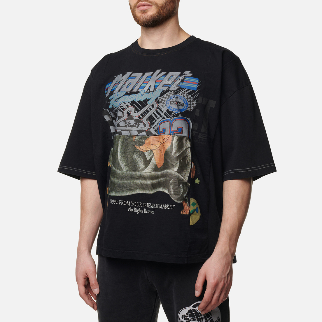 MARKET Мужская футболка Reverse Weave 6 Panel Rework 16
