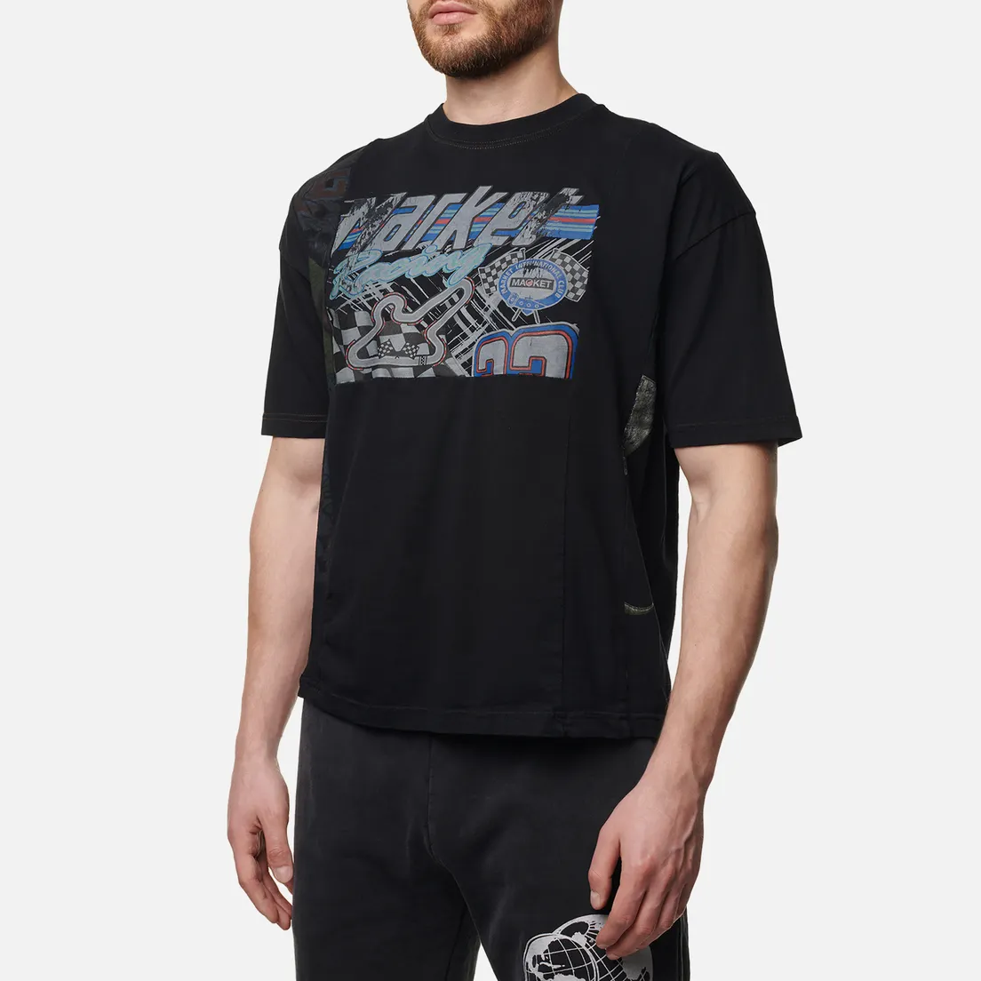 MARKET Мужская футболка Reverse Weave 6 Panel Rework 2