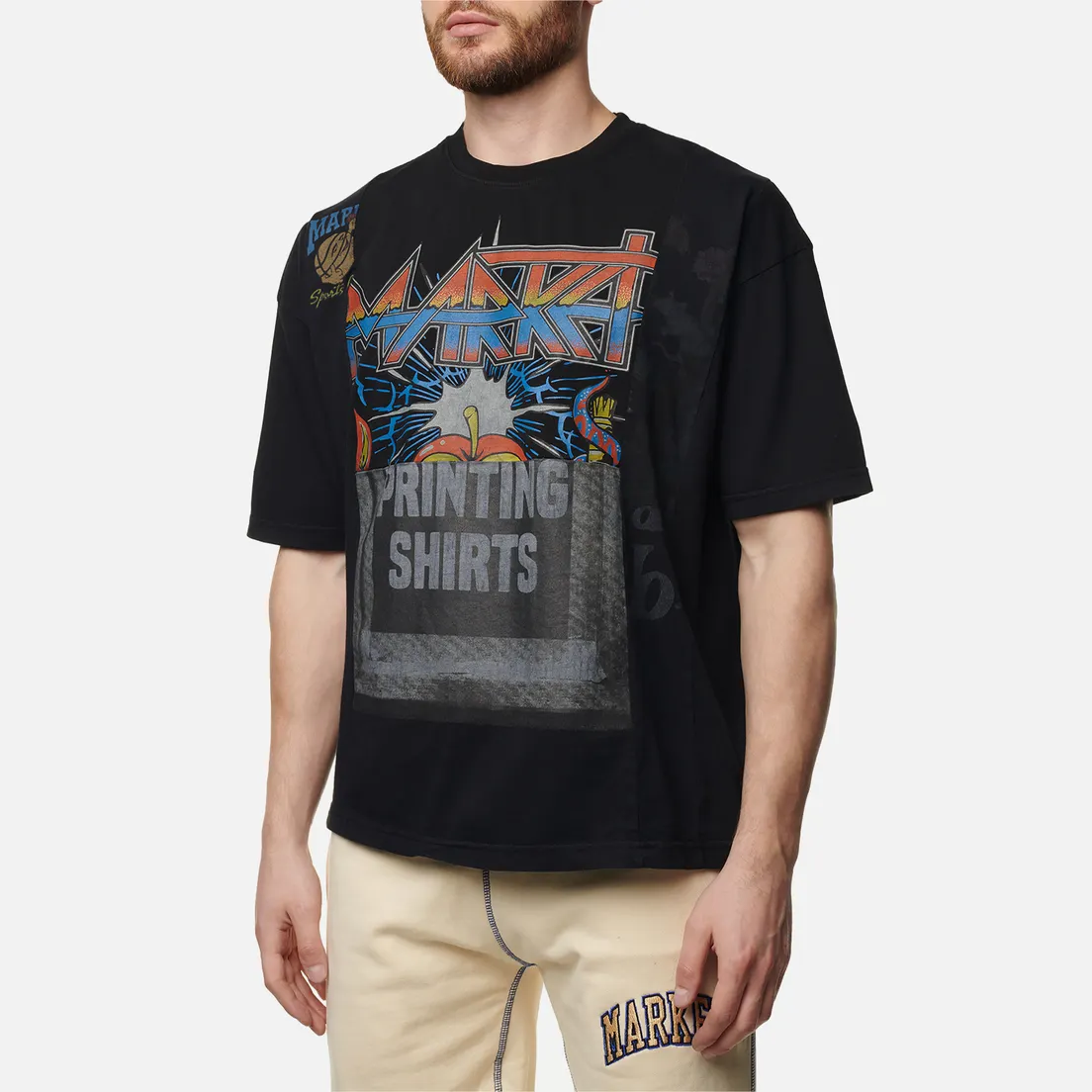 MARKET Мужская футболка Reverse Weave 6 Panel Rework 1