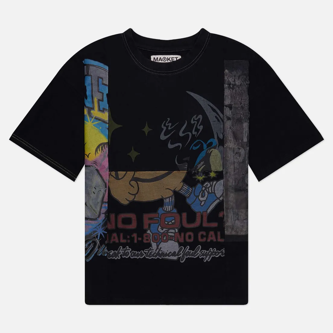 MARKET Мужская футболка Reverse Weave 6 Panel Rework 3