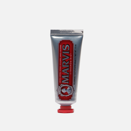 фото Зубная паста marvis cinnamon mint travel size, цвет красный