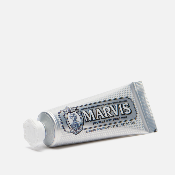 Зубная паста Marvis, цвет серебряный, размер UNI 411138 Smokers Whitening Mint Travel Size - фото 2