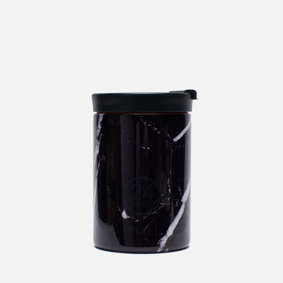 Термокружка 24Bottles Travel Small Marble Black