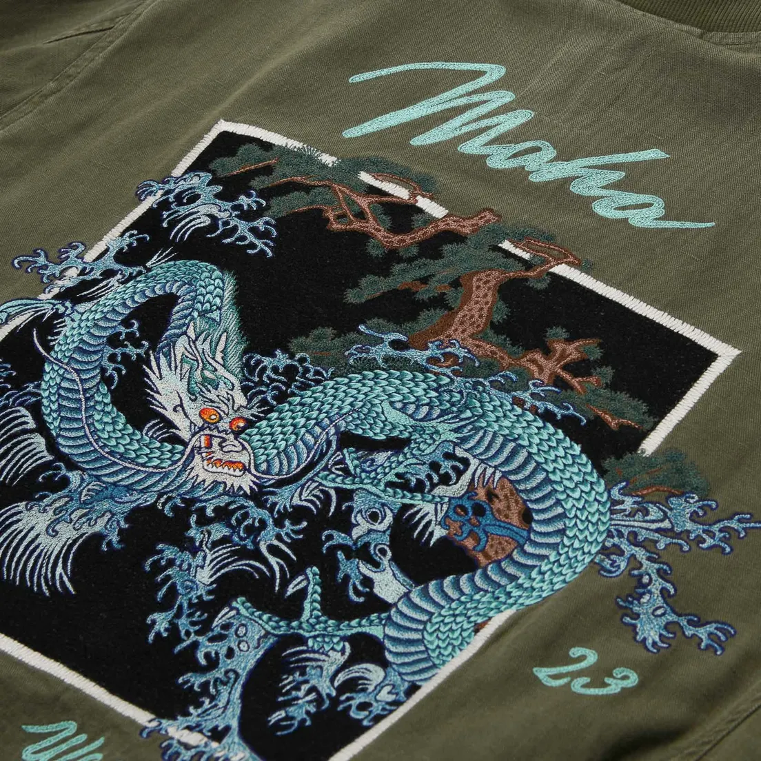 maharishi Мужская куртка бомбер Dragon Embroidered Tour