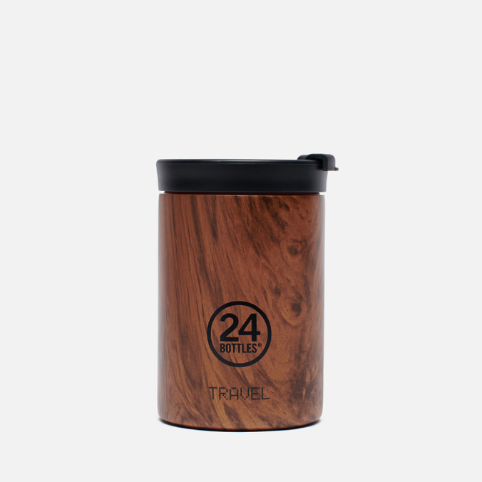 Термокружка 24Bottles, цвет коричневый, размер UNI 427 Travel Small - фото 1