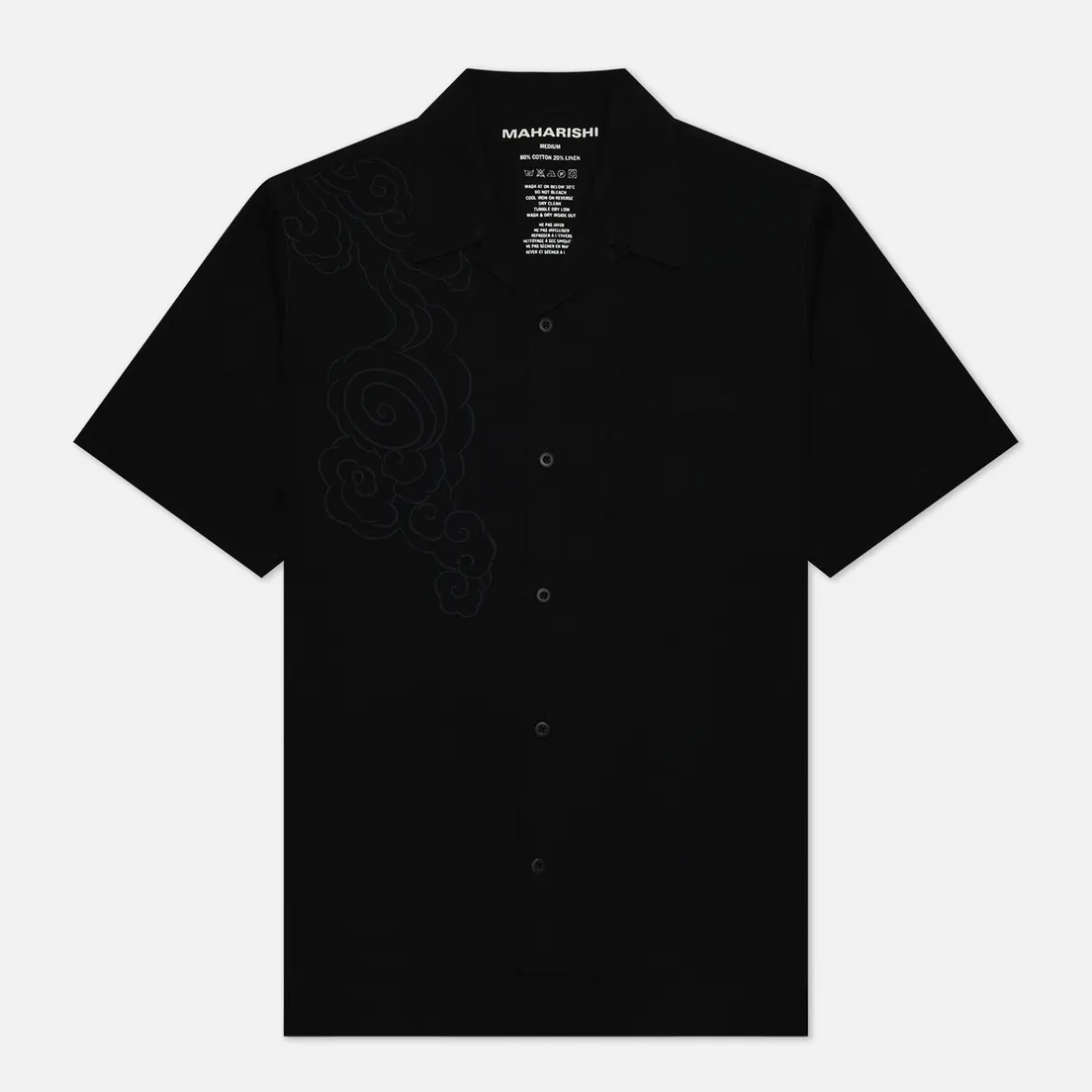 maharishi Мужская рубашка Thai Cloud Camp Collar