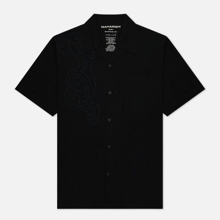 Мужская рубашка maharishi Thai Cloud Camp Collar, цвет чёрный, размер XL