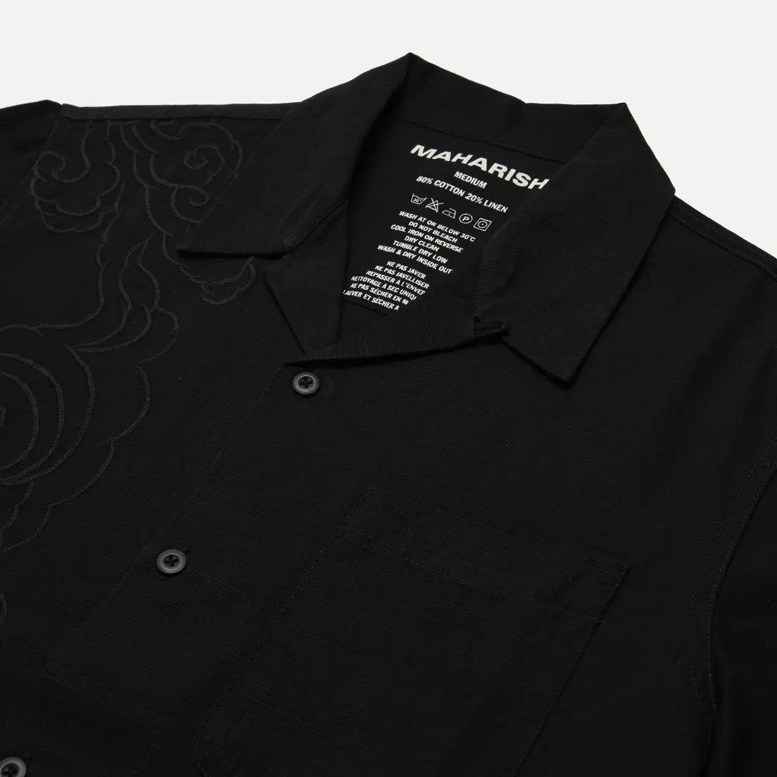 maharishi Мужская рубашка Thai Cloud Camp Collar