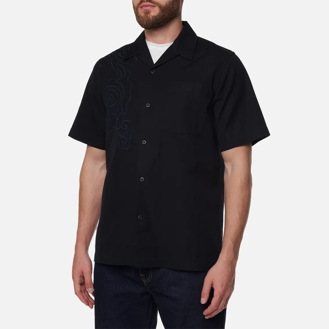 maharishi Мужская рубашка Thai Cloud Camp Collar