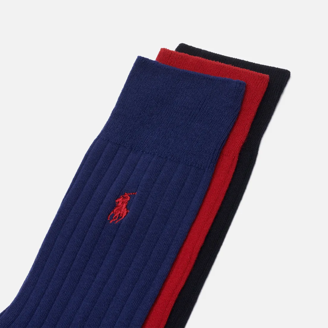 Polo Ralph Lauren Комплект носков Egyptian Cotton Rib Crew 3-Pack