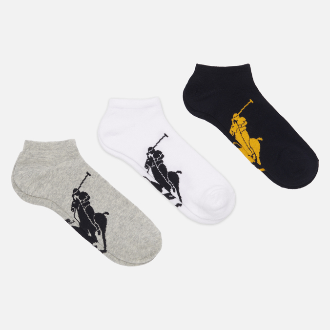 Комплект носков Polo Ralph Lauren Big Pony Low 3-Pack