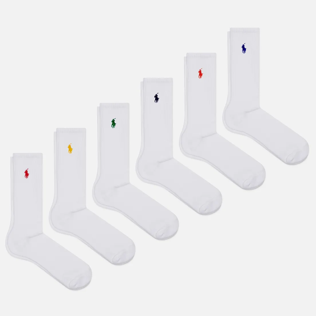 Polo Ralph Lauren Комплект носков Crew Embroidered Polo Pony 6-Pack