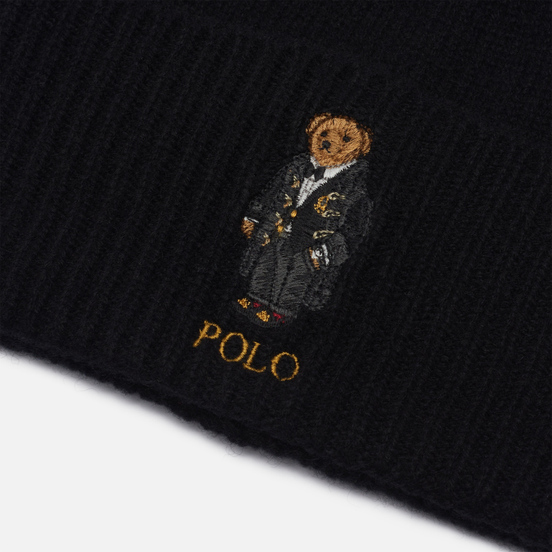 Шапка Polo Ralph Lauren Holiday Bear Wool/Cashmere Black