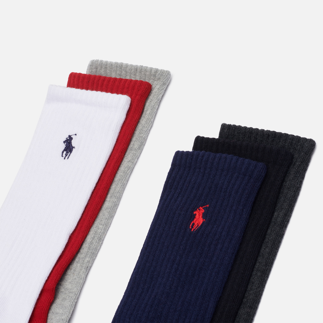 Polo Ralph Lauren Комплект носков Crew Embroidered Polo Pony 6-Pack