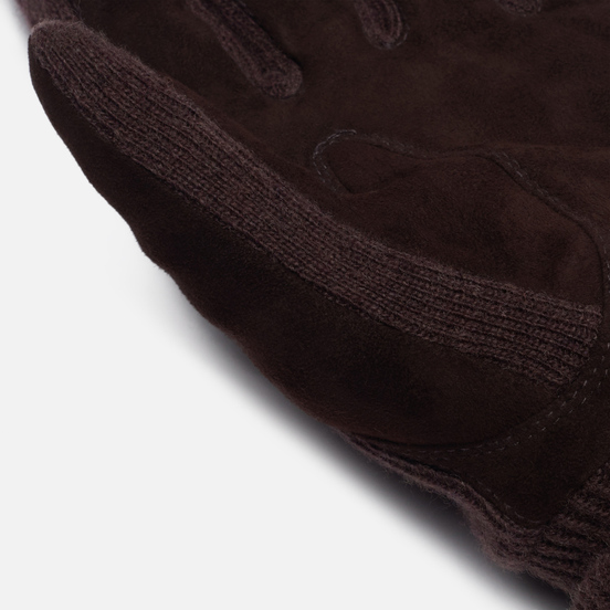 Перчатки Polo Ralph Lauren Suede/Merino Sandwich Dark Brown