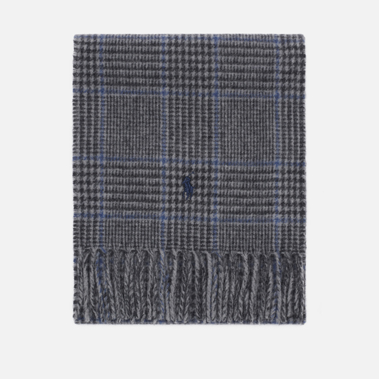 Шарф Polo Ralph Lauren Reversible Wool/Nylon Oblong Grey Plaid