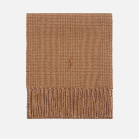 Шарф Polo Ralph Lauren Reversible Wool/Nylon Oblong, цвет коричневый