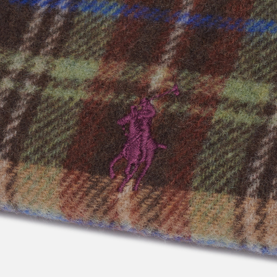Шарф Polo Ralph Lauren Greenwich Plaid Recycled Wool Infinity Brown/Multi