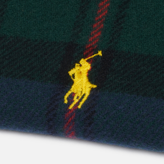 Шарф Polo Ralph Lauren Recycled Wool Tartan Oblong Blue Green Plaid