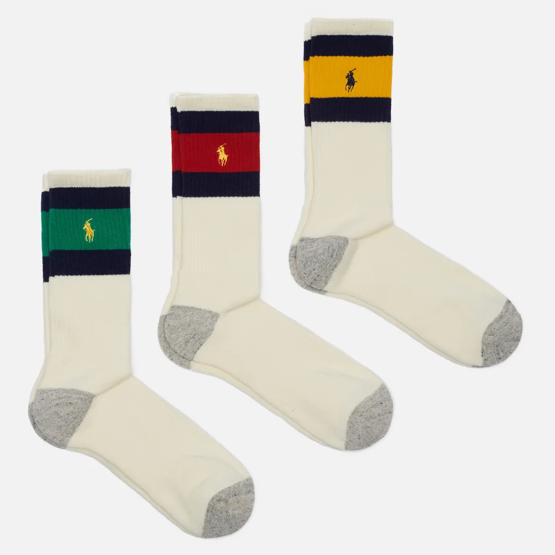 Polo Ralph Lauren Комплект носков Sport Crew 3-Pack