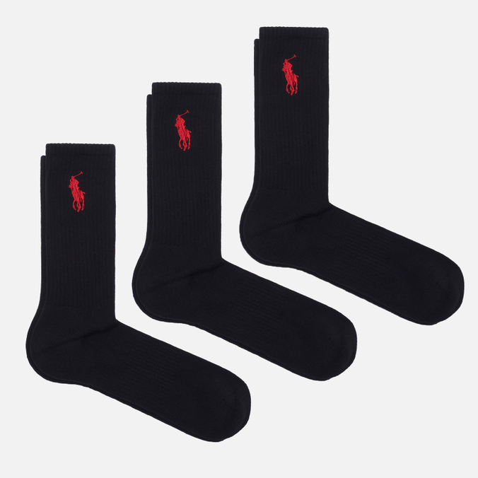 Комплект носков Polo Ralph Lauren Embroidered Big Pony 3-Pack