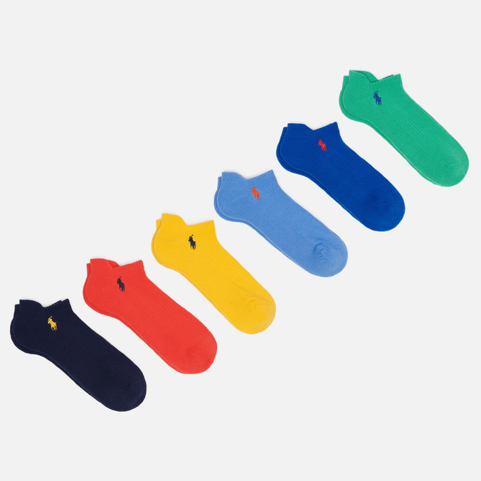 Комплект носков Polo Ralph Lauren Solids Ped 6-Pack