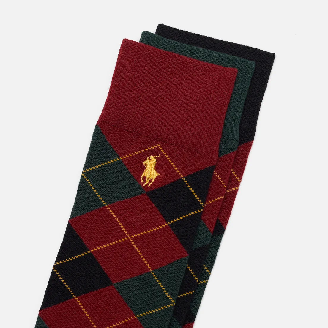 Polo Ralph Lauren Комплект носков Argyle Crew Combed Cotton 3-Pack