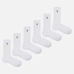 Polo Ralph Lauren Комплект носков Half Cushioned Crew 6-Pack