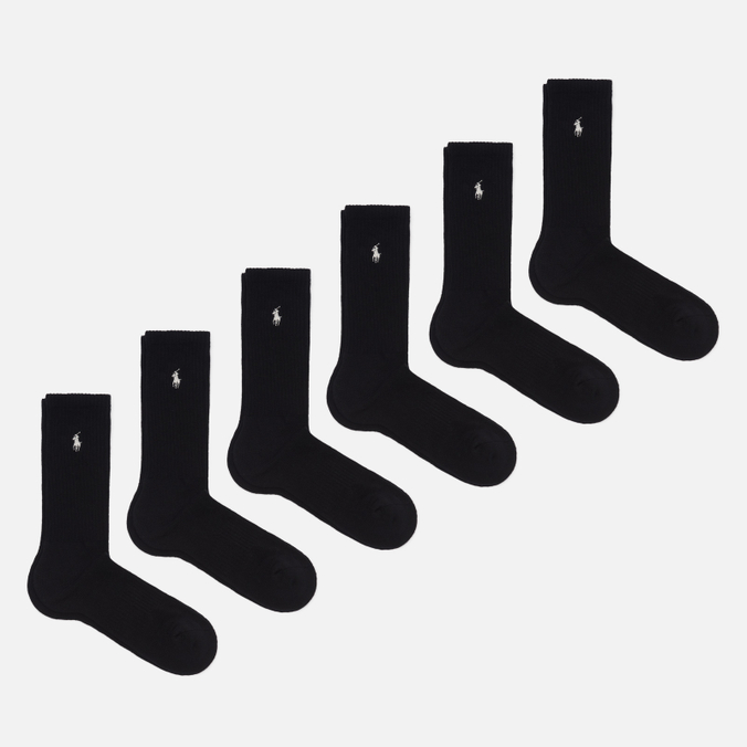 Комплект носков Polo Ralph Lauren Half Cushioned Crew 6-Pack