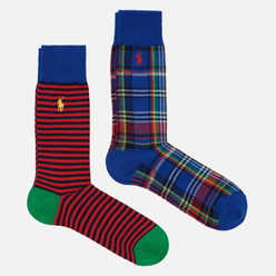 Polo Ralph Lauren Комплект носков Striped & Plaid Trouser 2-Pack