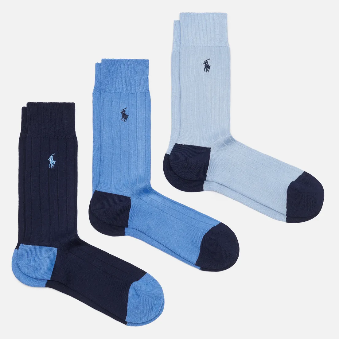 Polo Ralph Lauren Комплект носков Soft Touch Rib Crew 3-Pack