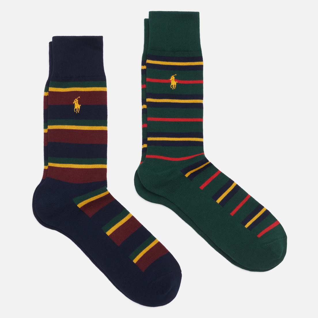 Polo Ralph Lauren Комплект носков Repp Stripes Crew 2-Pack
