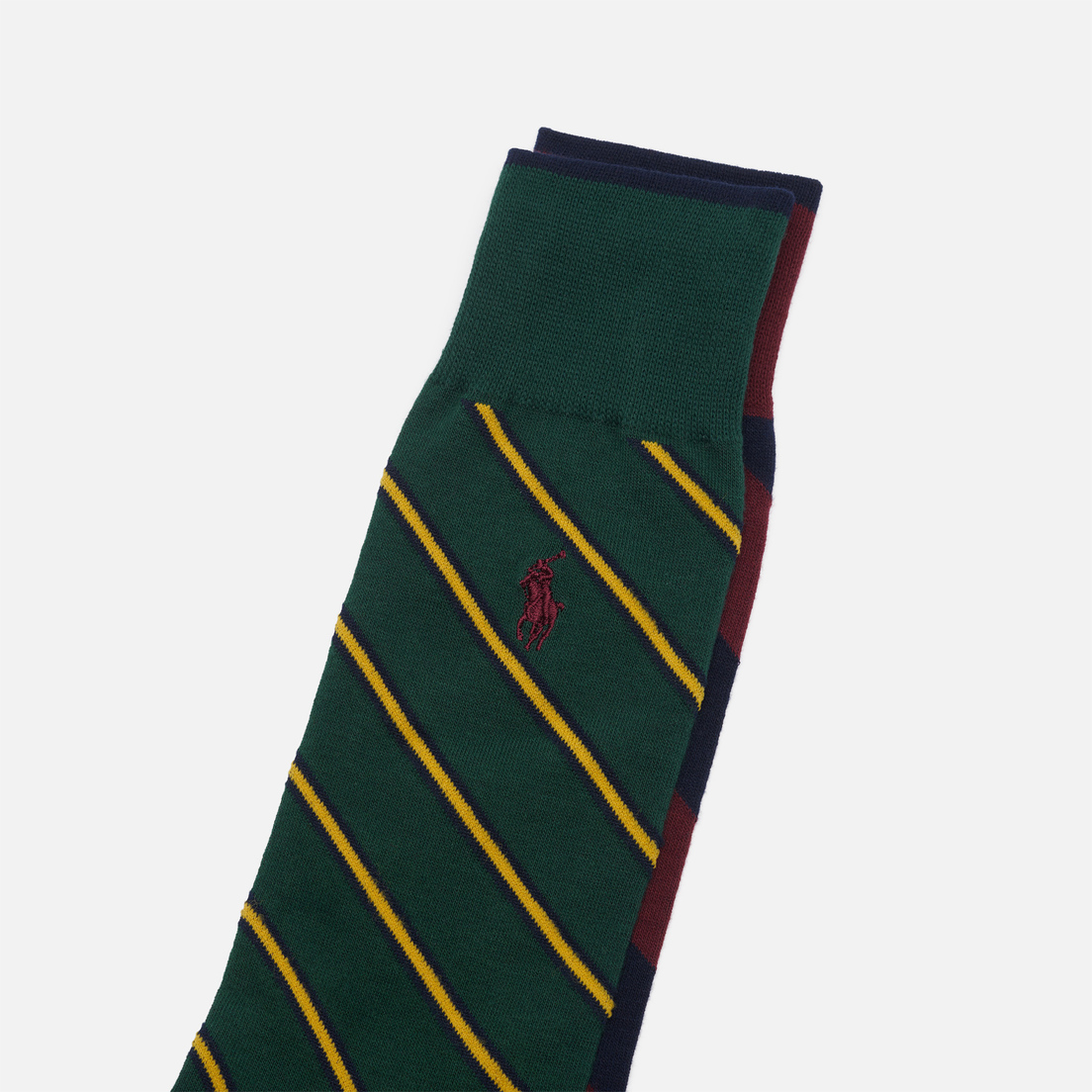Polo Ralph Lauren Комплект носков Diagonal Stipe Crew 2-Pack