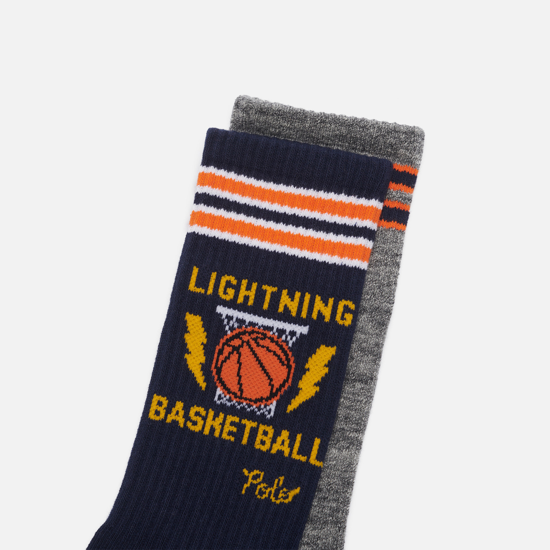 Polo Ralph Lauren Комплект носков Lightning Basketball Graphic Crew 2-Pack