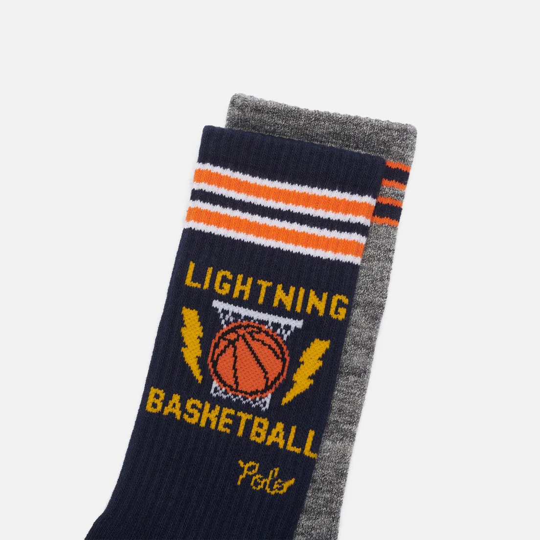Polo Ralph Lauren Комплект носков Lightning Basketball Graphic Crew 2-Pack