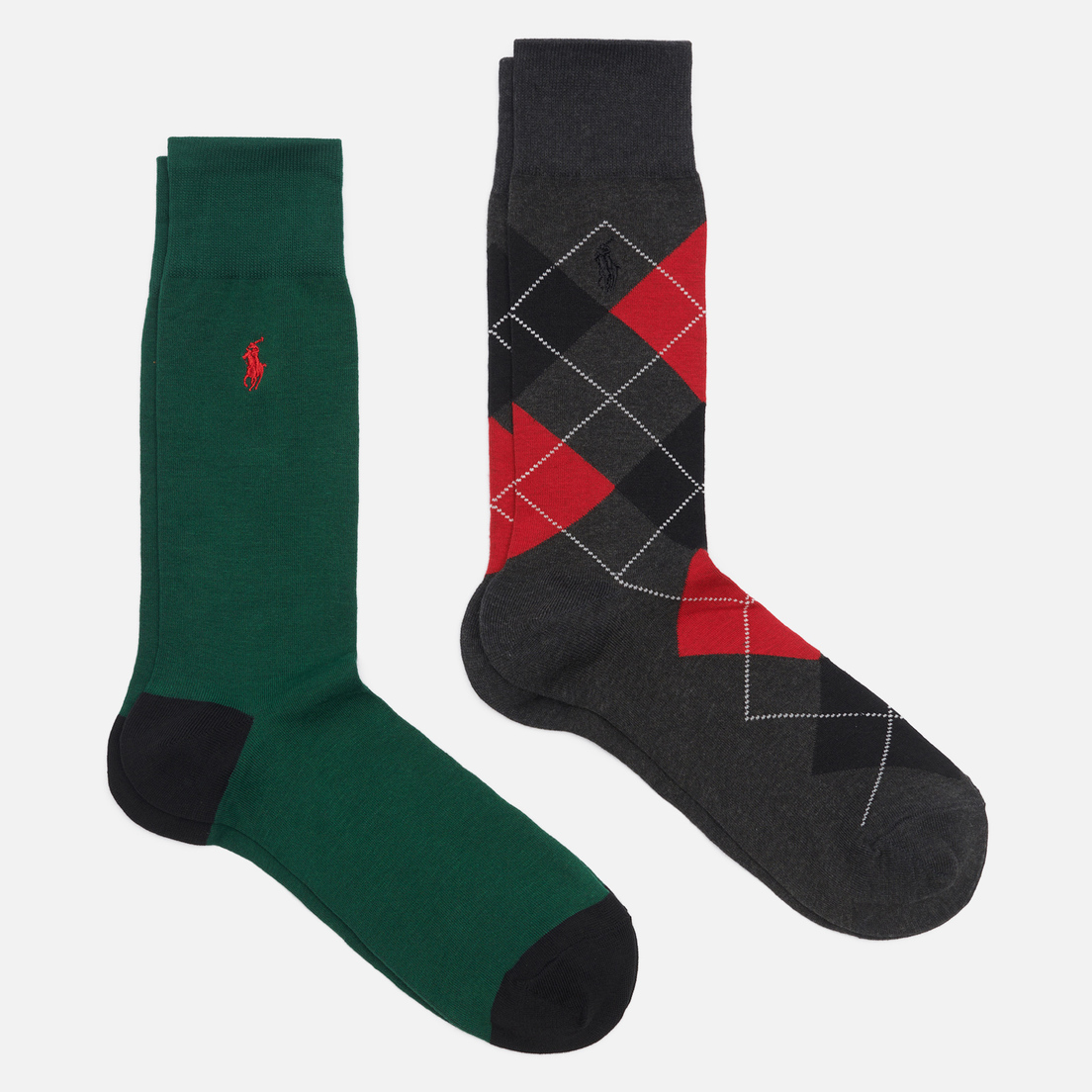 Polo Ralph Lauren Комплект носков Argyle & Polo Pony Crew 2-Pack