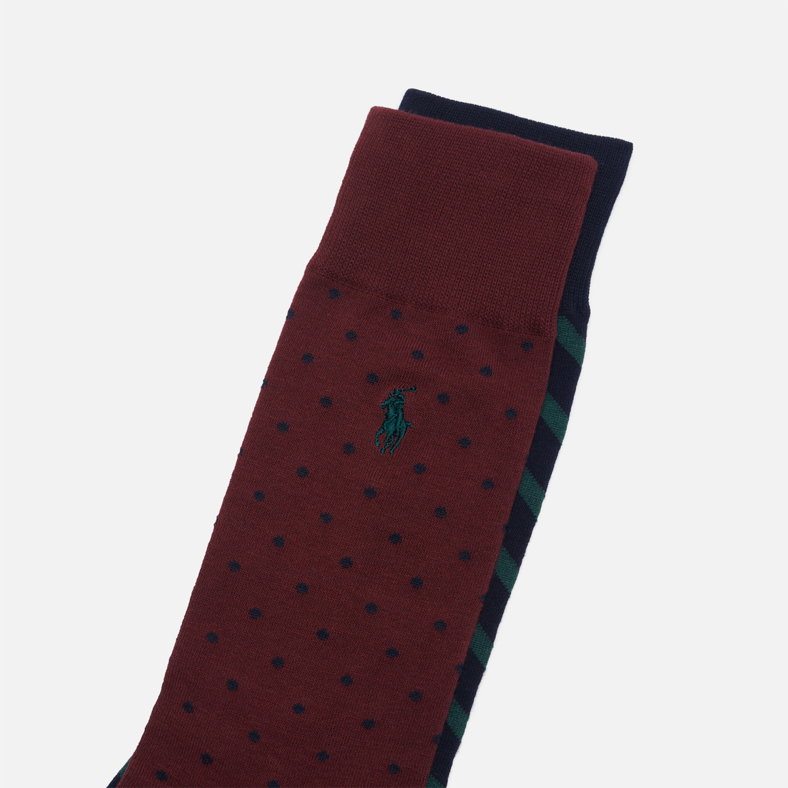 Polo Ralph Lauren Комплект носков Dot & Stripe Crew 2-Pack