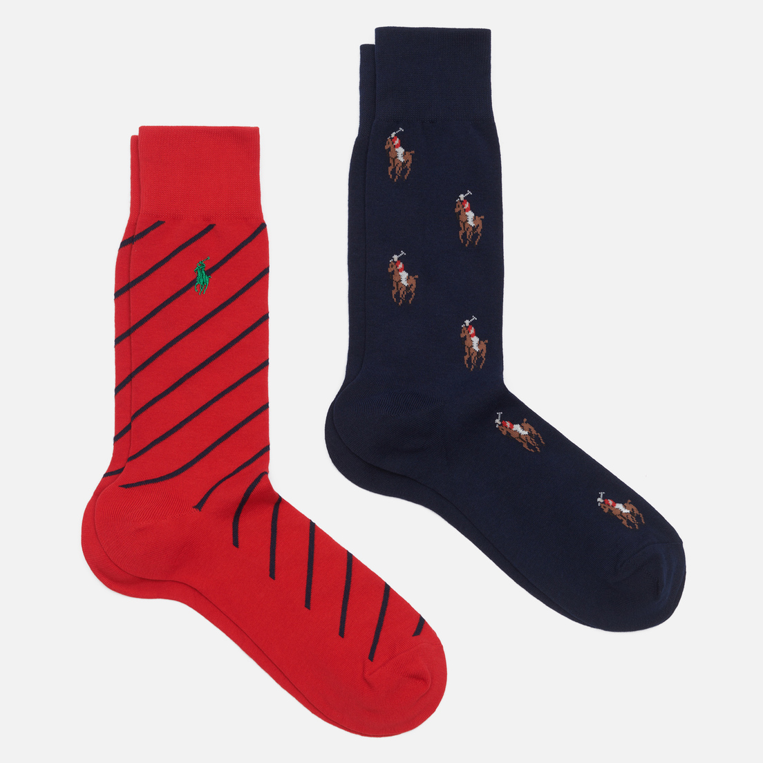 Polo Ralph Lauren Комплект носков All Over PLR Crew 2-Pack
